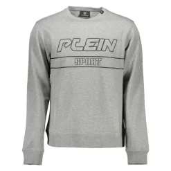 Grey Long Sleeve Sweatshirt with Print