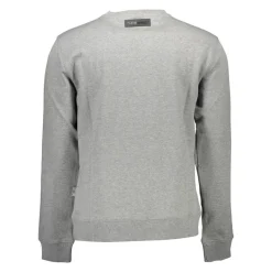 Grey Long Sleeve Sweatshirt with Print