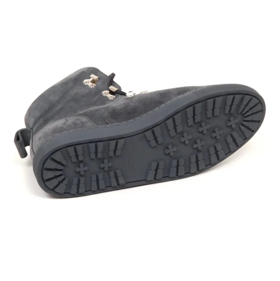Grey Suede Shoe Model