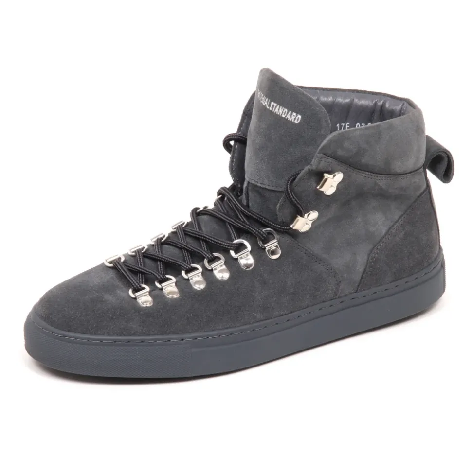 Grey Suede Shoe Model