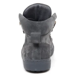 Grey Suede Shoe Model