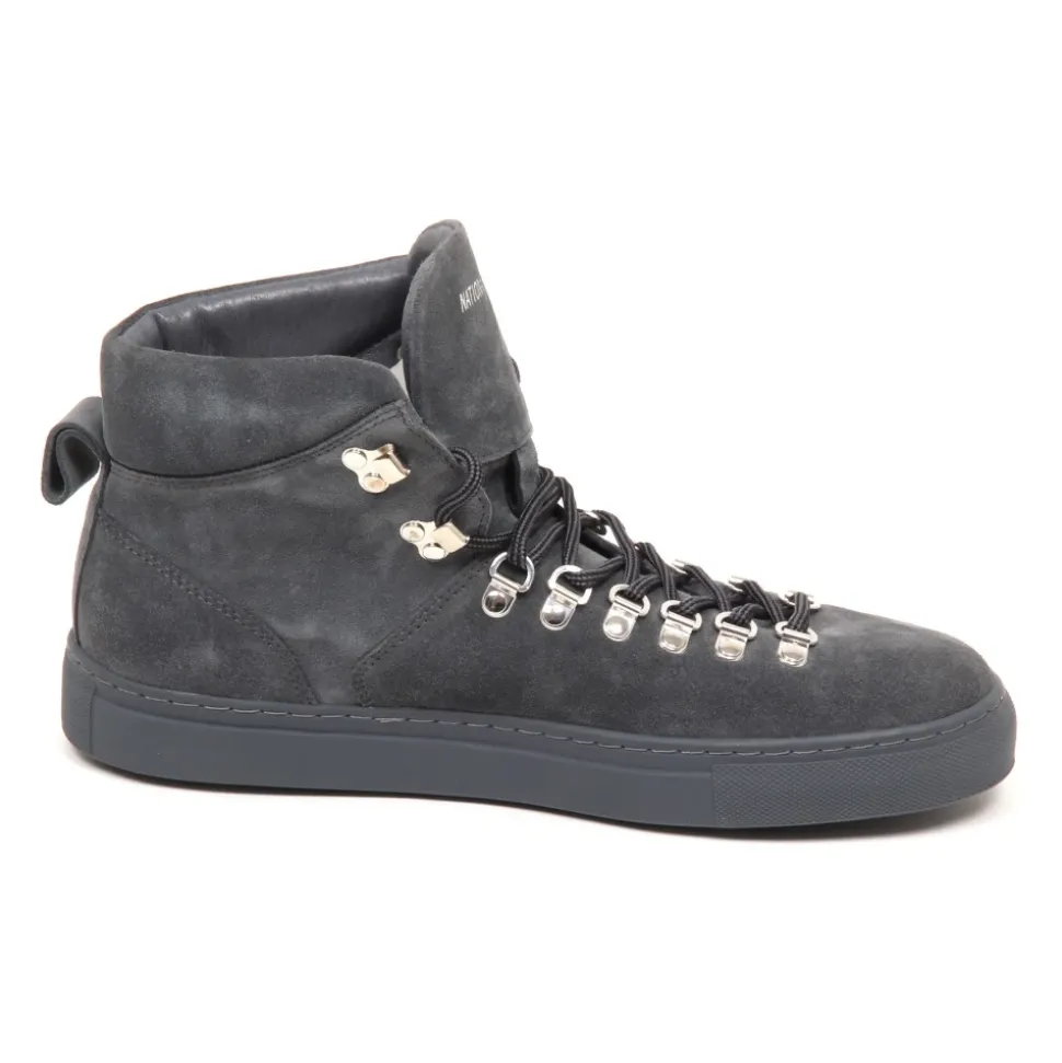 Grey Suede Shoe Model