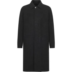 Grey Wool Coat Stylish Fashion