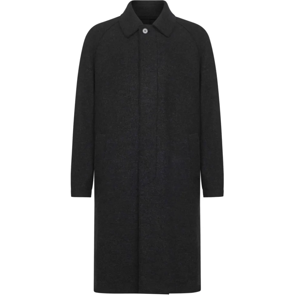 Grey Wool Coat Stylish Fashion