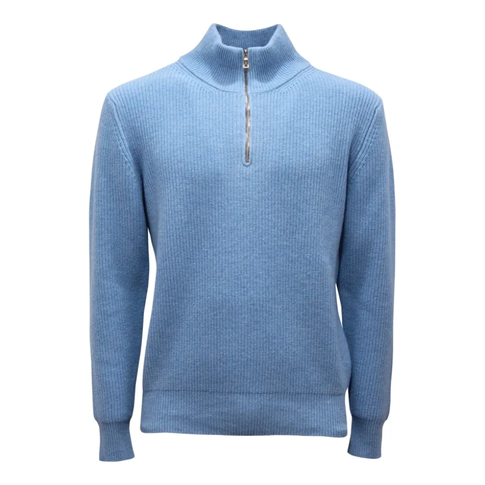 Half-Zip Wool Sweater