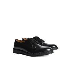 Handmade Leather Derby Shoes with Laces