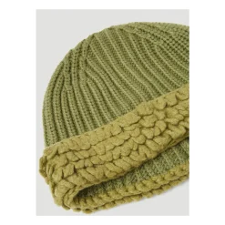 Hand-Stitched Wool Beanie Hat