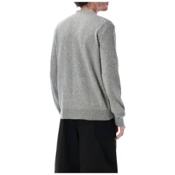 Heart-patch Wool Cardigan