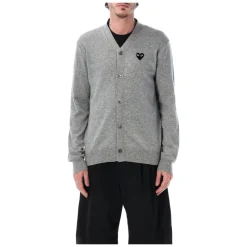 Heart-patch Wool Cardigan