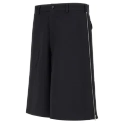 Herringbone Side-Zip Shorts