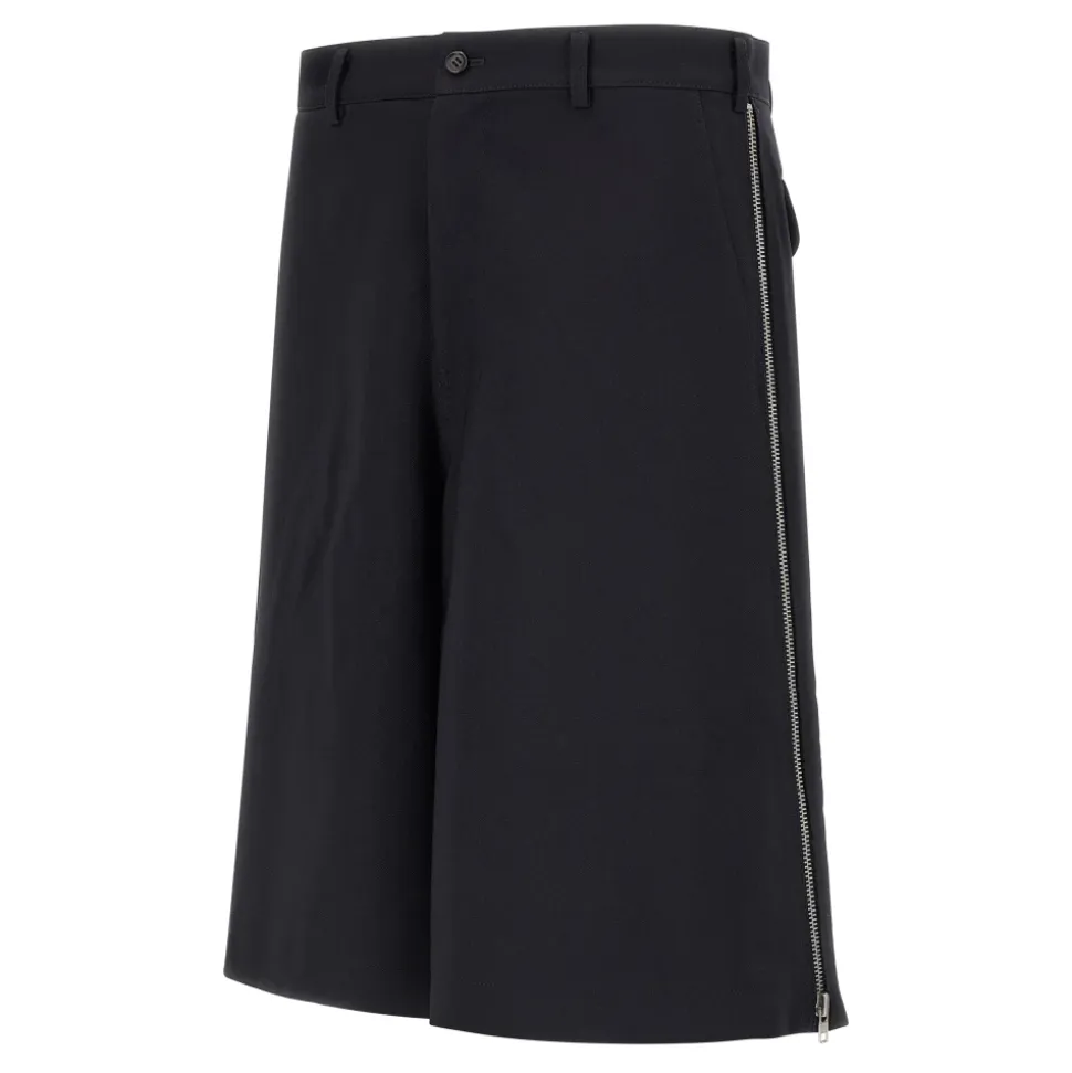 Herringbone Side-Zip Shorts