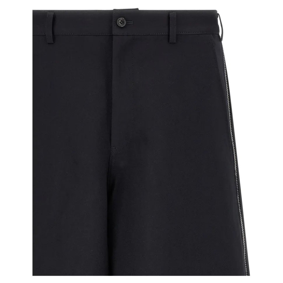 Herringbone Side-Zip Shorts