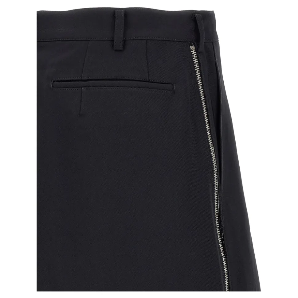 Herringbone Side-Zip Shorts
