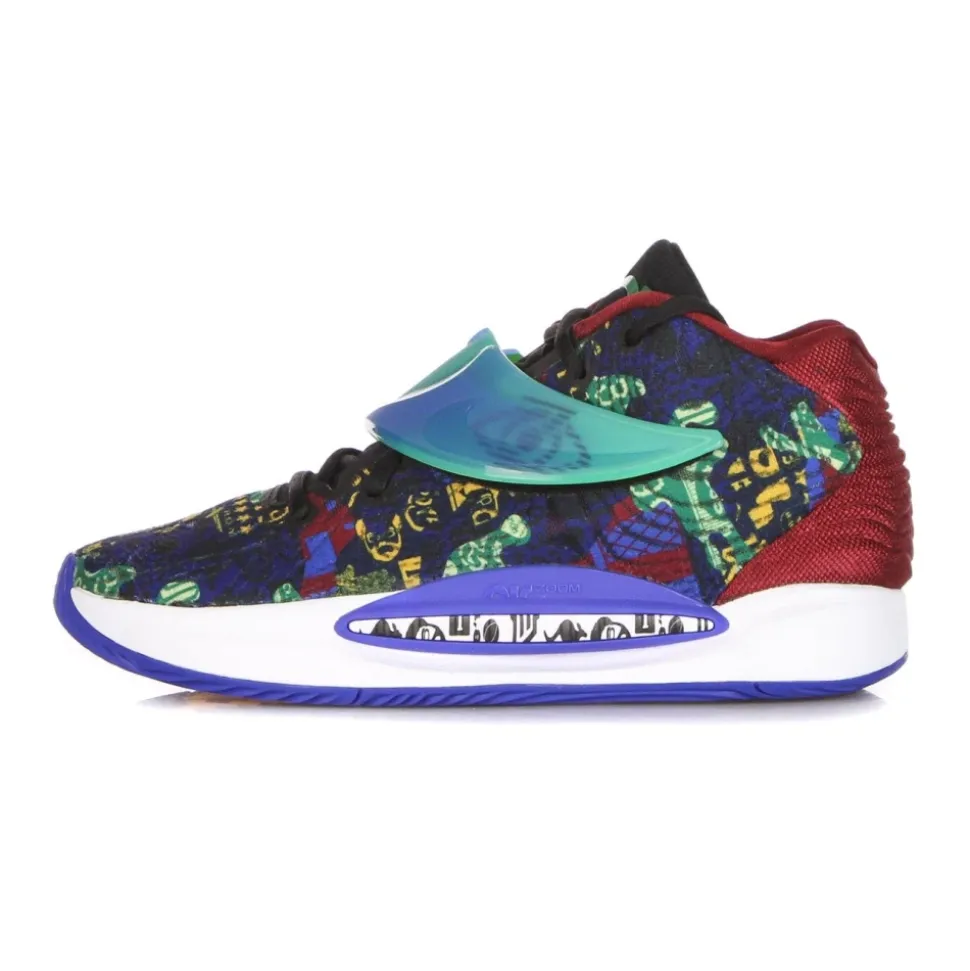 High-top Basketball Shoe Sapphire/Melon Blue