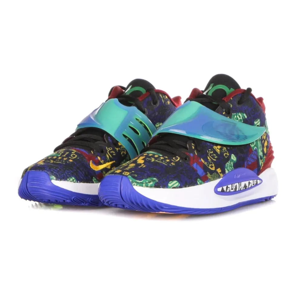 High-top Basketball Shoe Sapphire/Melon Blue