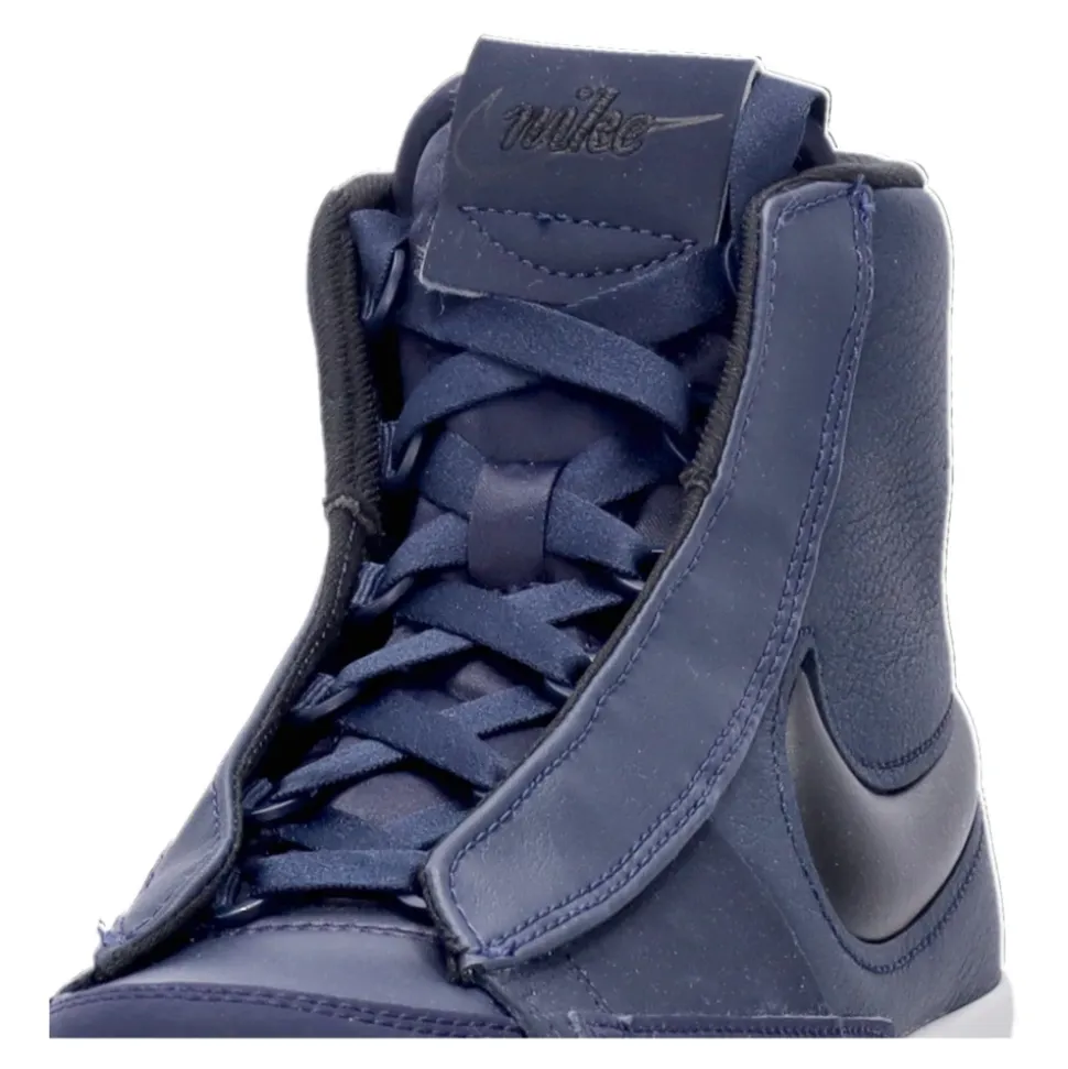 High-top Sneaker with Hidden Lacing
