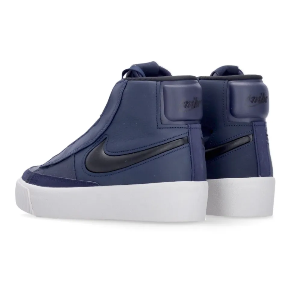 High-top Sneaker with Hidden Lacing
