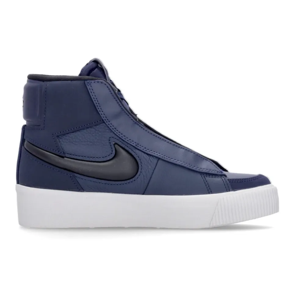 High-top Sneaker with Hidden Lacing
