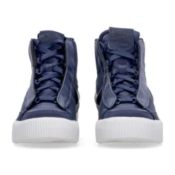 High-top Sneaker with Hidden Lacing