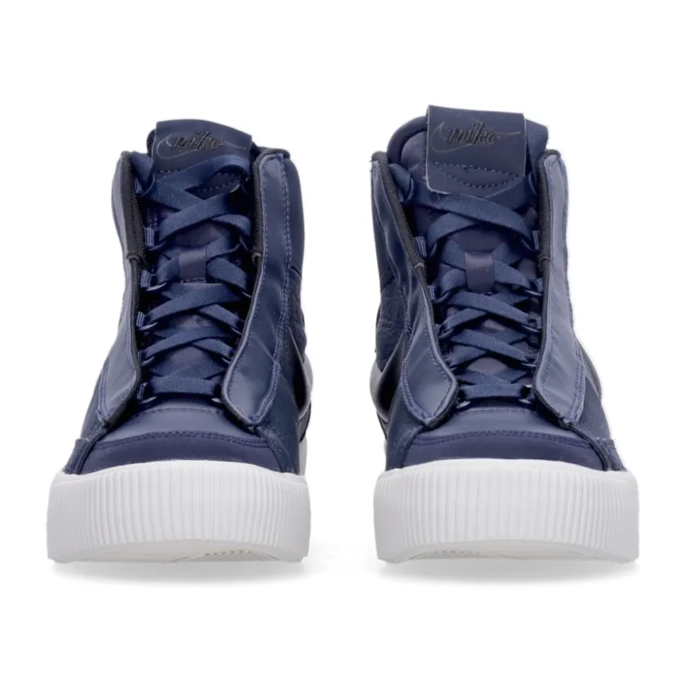 High-top Sneaker with Hidden Lacing