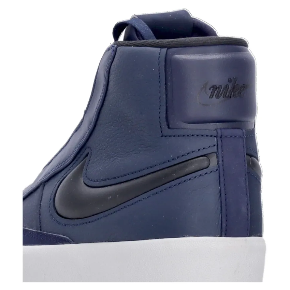 High-top Sneaker with Hidden Lacing