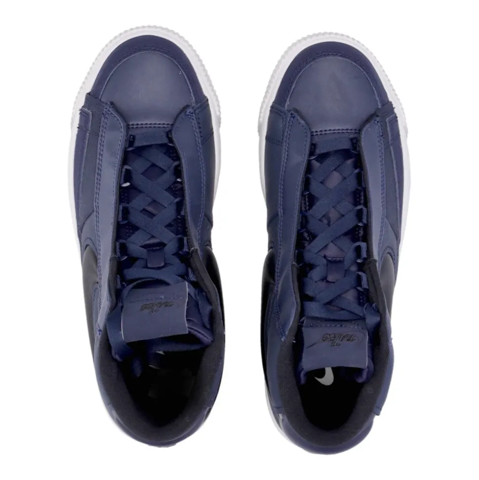 High-top Sneaker with Hidden Lacing