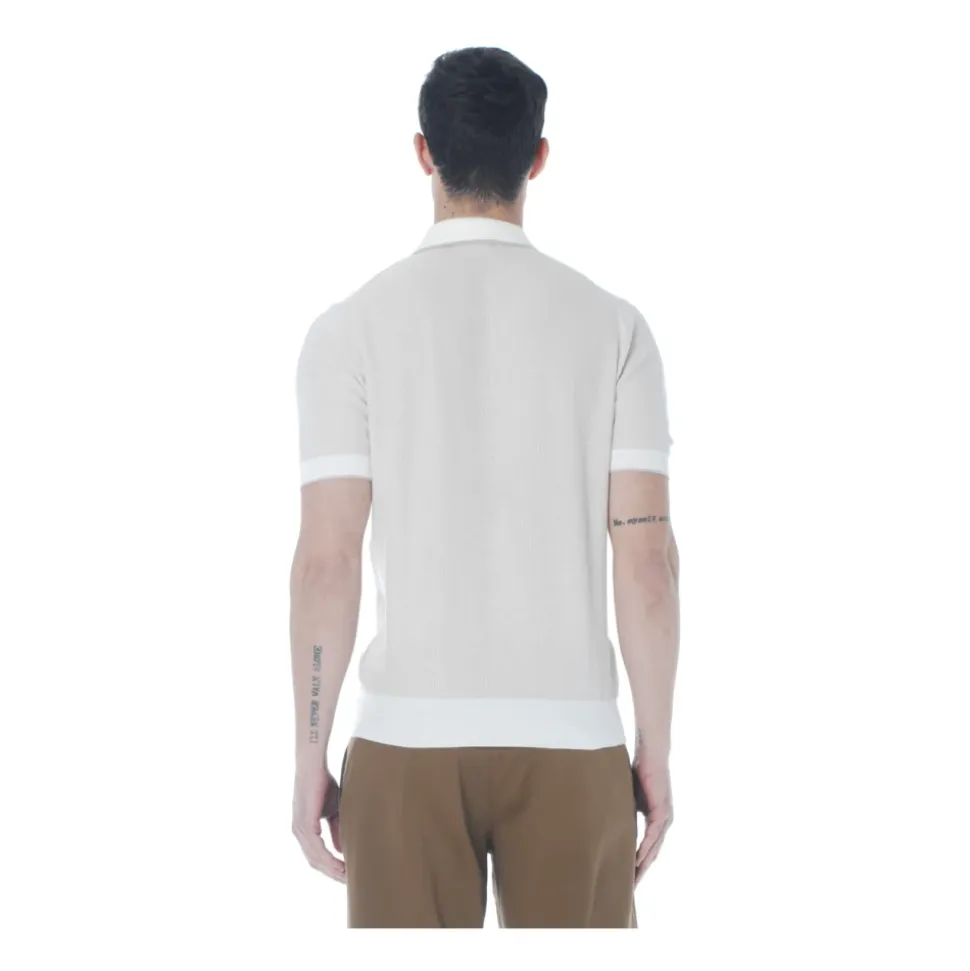 Honeycomb-Knit Cotton Polo