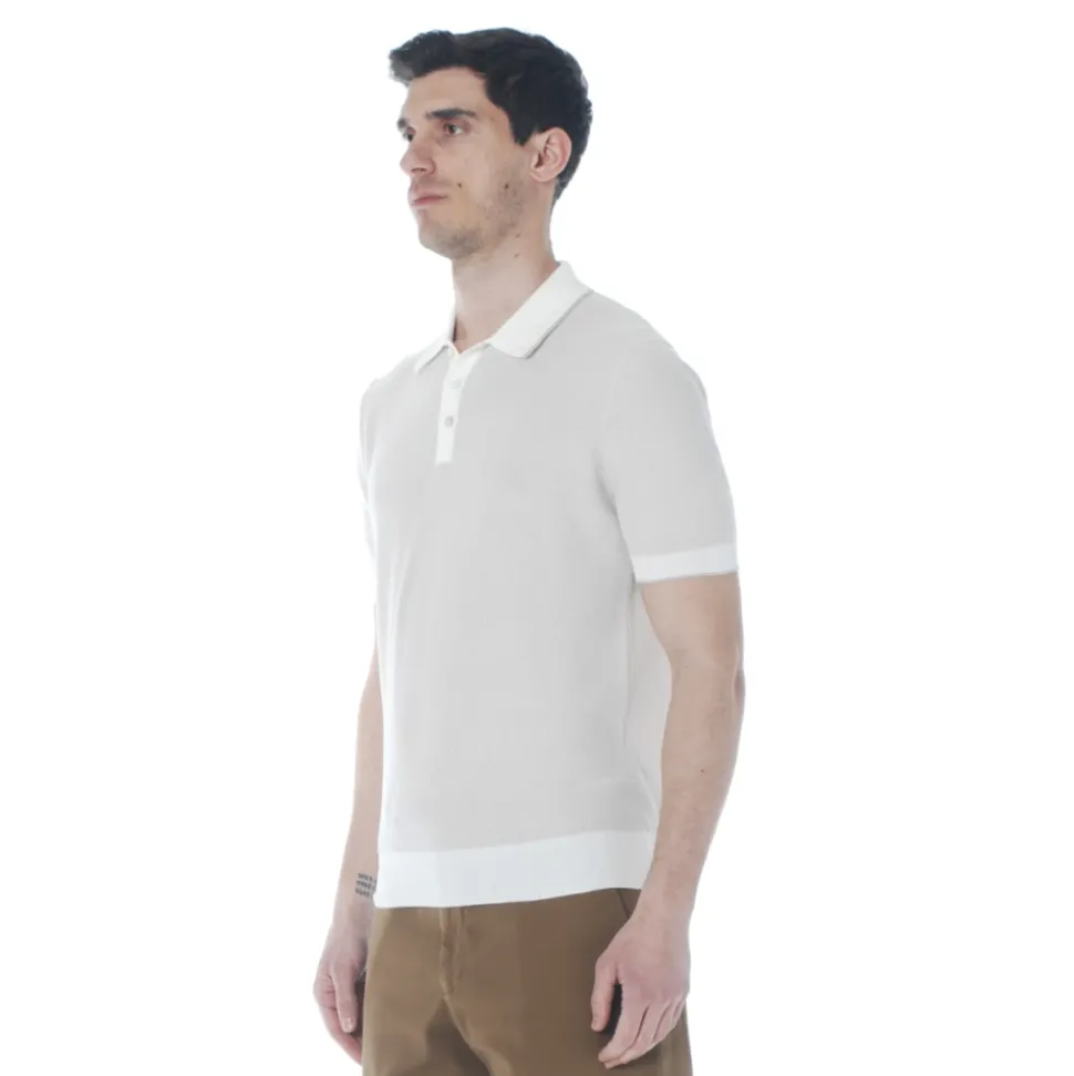 Honeycomb-Knit Cotton Polo