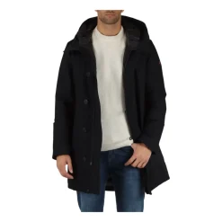 Hooded Parka Jacket with Down Padding