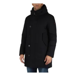 Hooded Parka Jacket with Down Padding