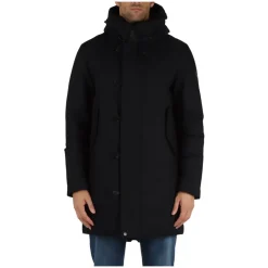Hooded Parka Jacket with Down Padding
