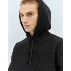 Hooded Sweatshirt with Logo Applique