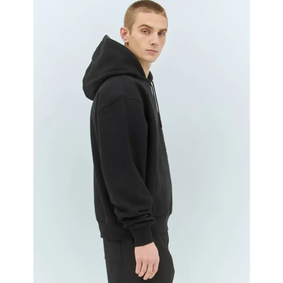 Hooded Sweatshirt with Logo Applique