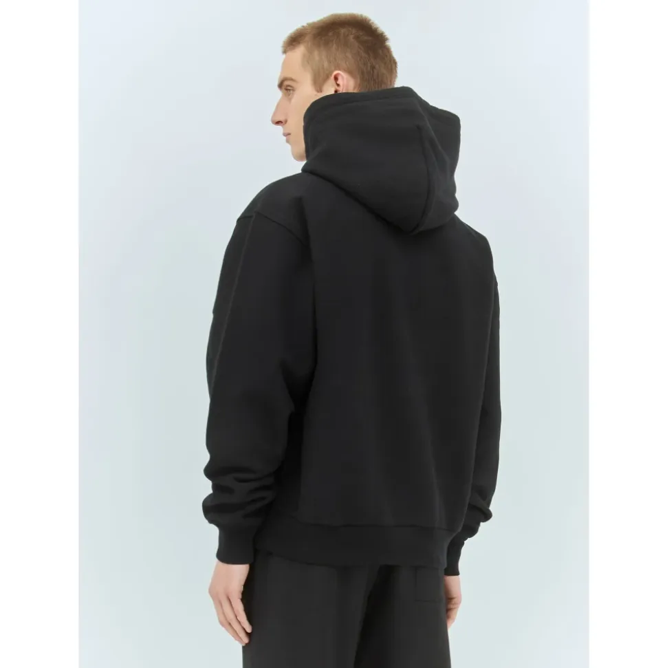 Hooded Sweatshirt with Logo Applique