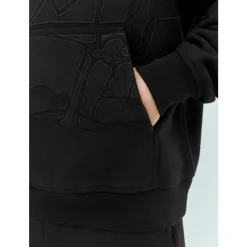 Hooded Sweatshirt with Logo Applique