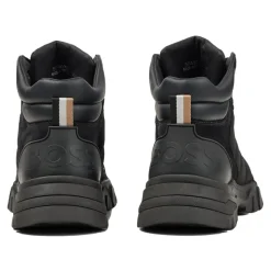 Hybrid Leather and Suede Trendy Boots