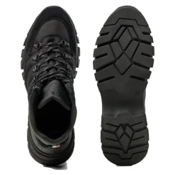 Hybrid Leather and Suede Trendy Boots
