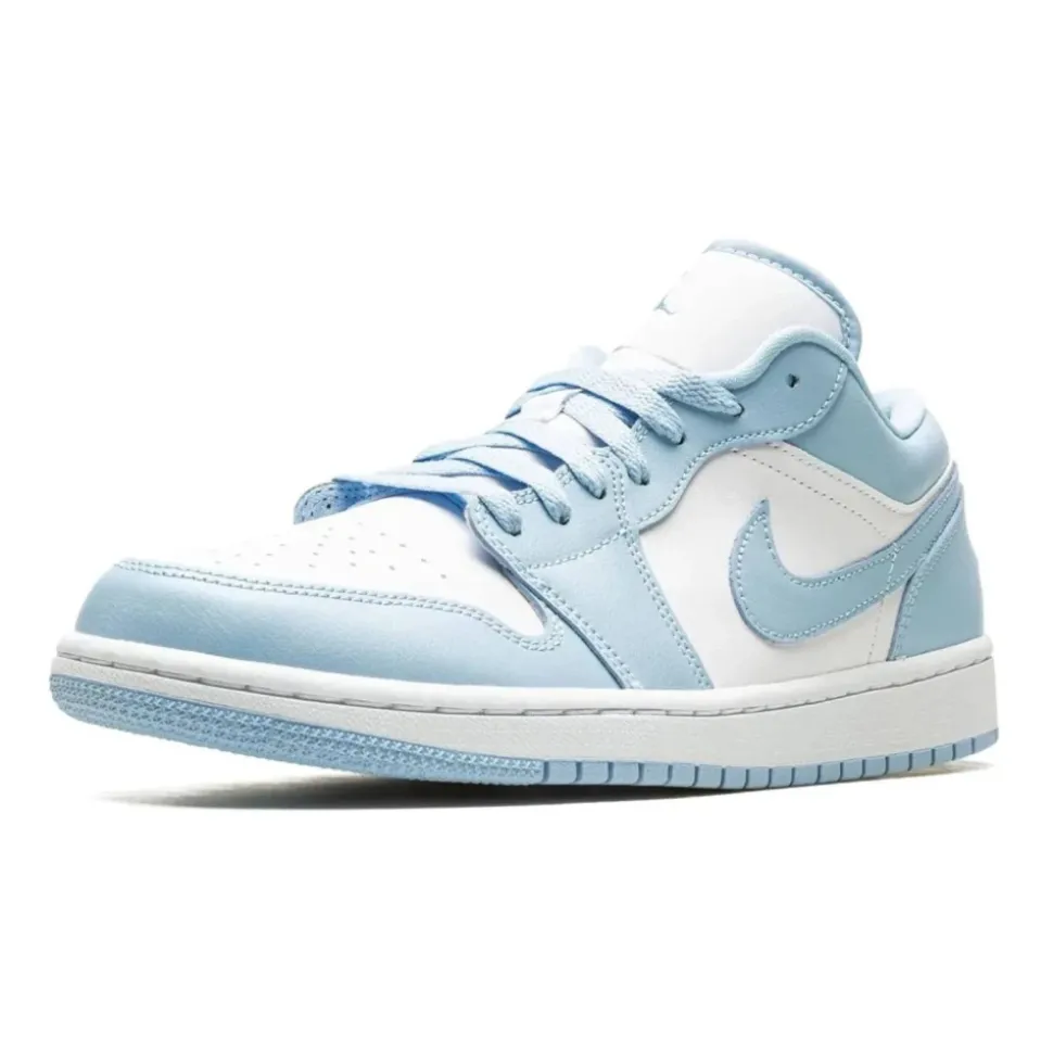 Ice Blue Low Top Basketball Sneaker