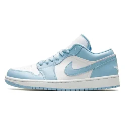 Ice Blue Low Top Basketball Sneaker