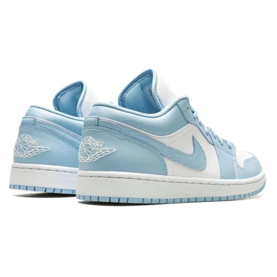 Ice Blue Low Top Basketball Sneaker
