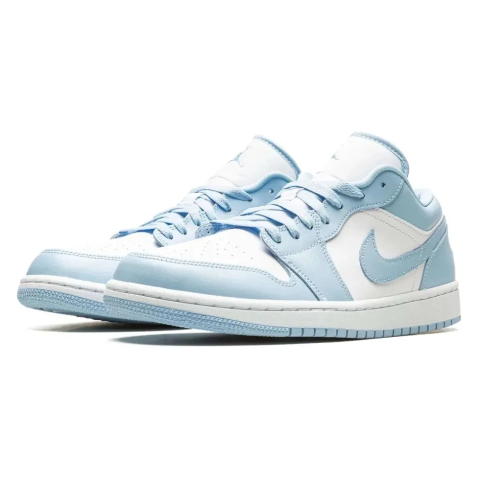 Ice Blue Low Top Basketball Sneaker