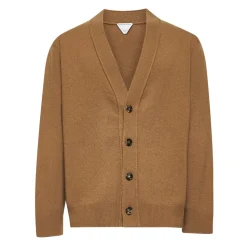 Intrecciato Elbow-Patch Cashmere Cardigan