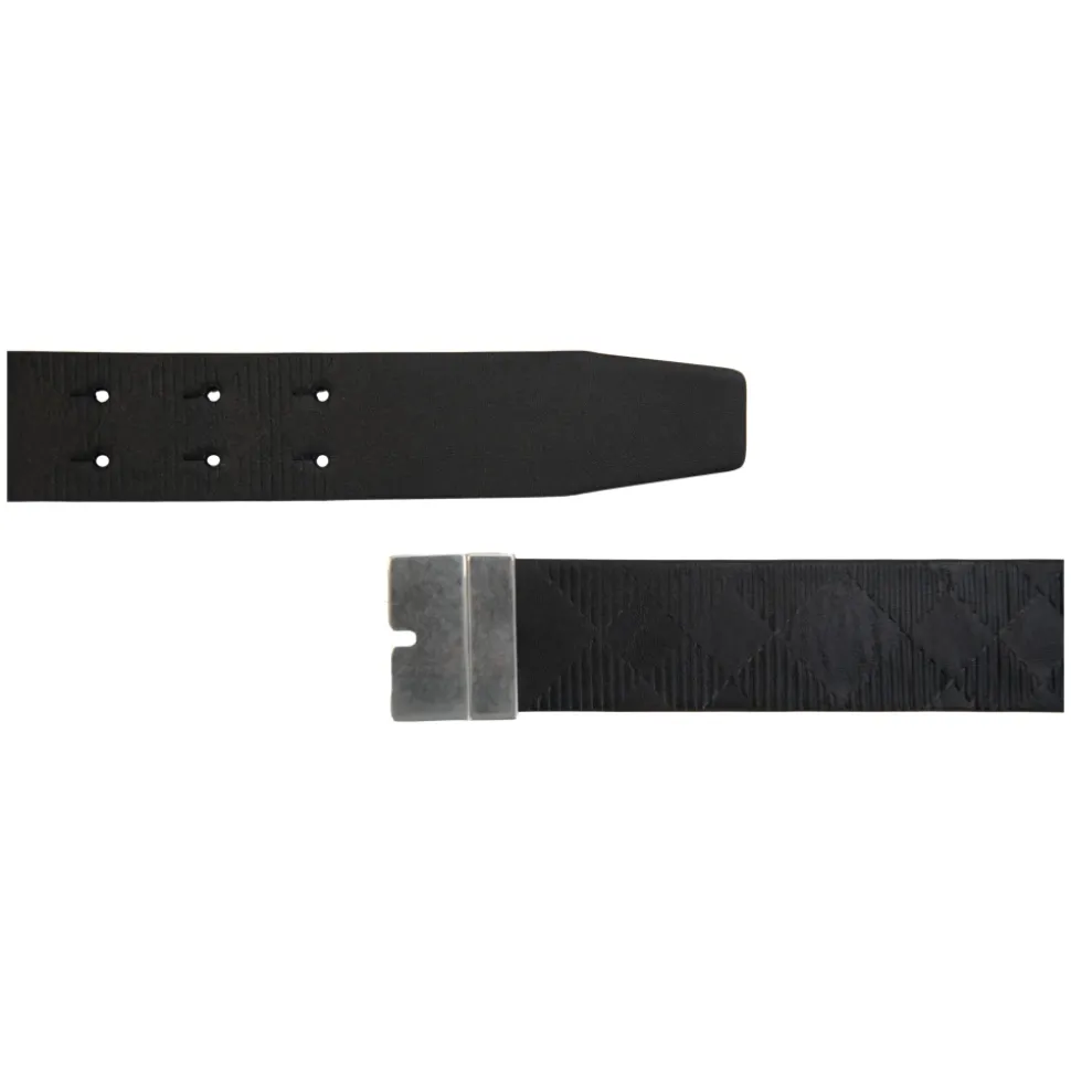 Italian Leather Reversible Belt with Buckle