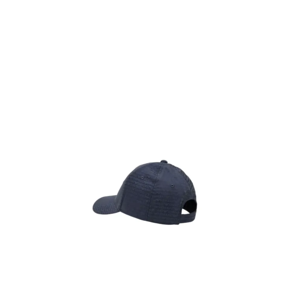 Jacquard Nylon Baseball Cap with All-over Logo Lettering