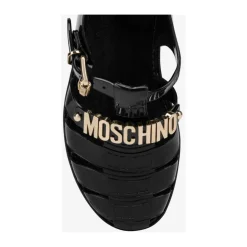 Jelly Sandals with Lettering Logo