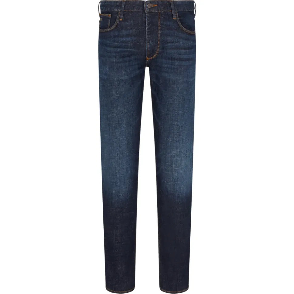J06 Slim-fit Washed Denim Jeans
