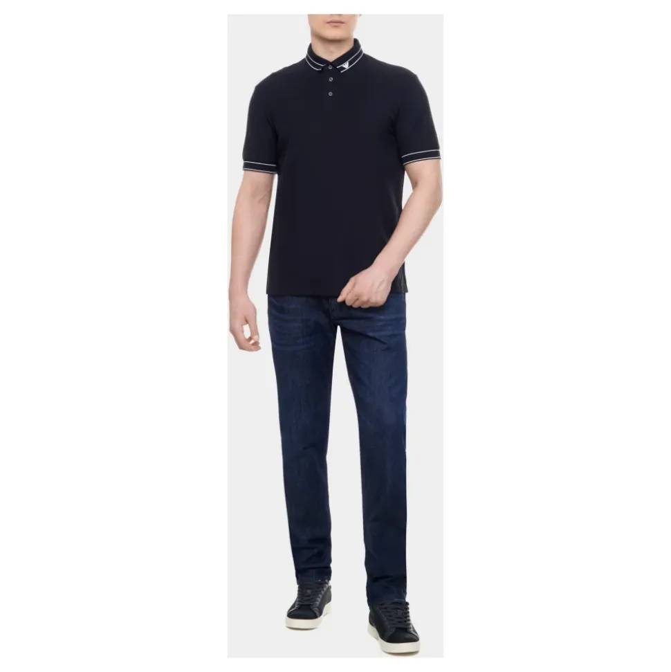 J06 Worn-effect wash, slim-fit, 8 oz denim jeans