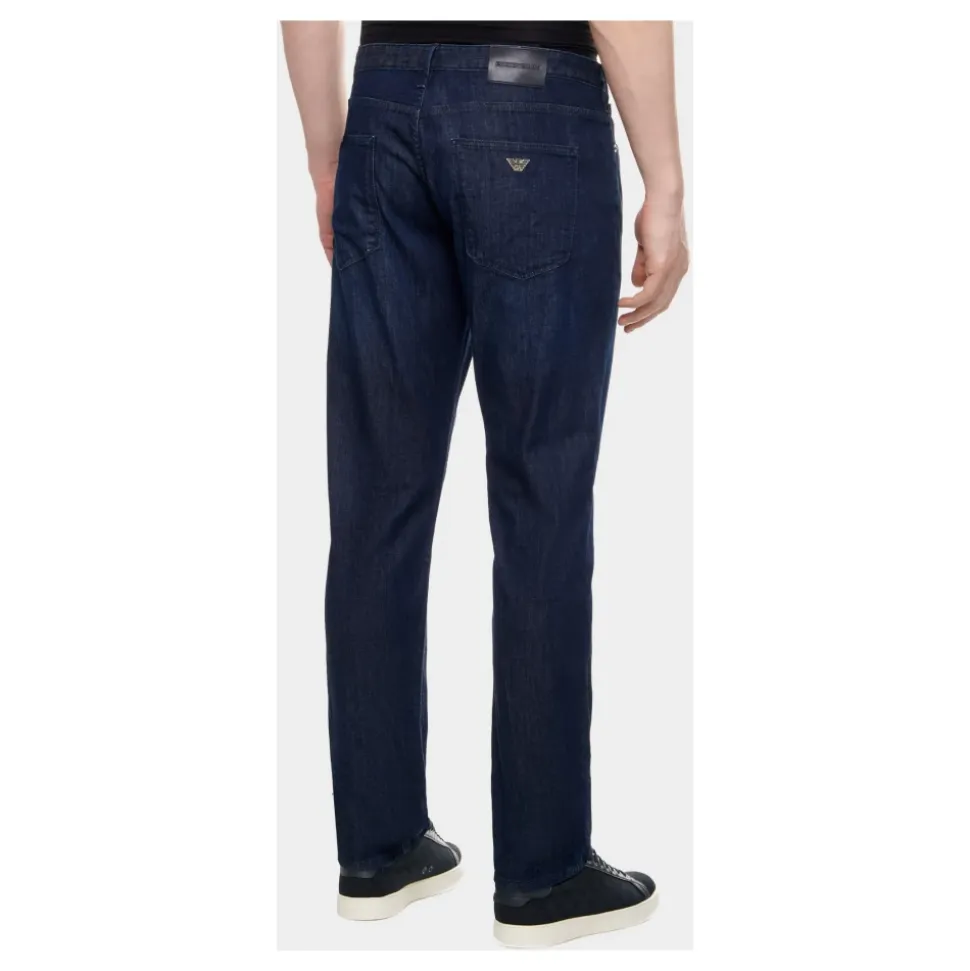 J06 Worn-effect wash, slim-fit, 8 oz denim jeans