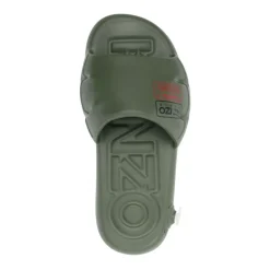Khaki Round Open Toe Sandals