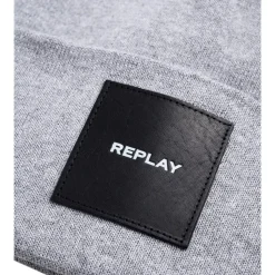 Knit Beanie Cap in Grey